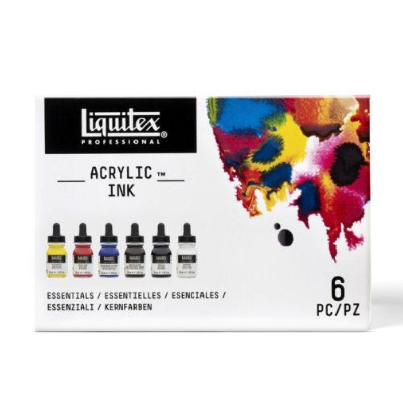 LIQUITEX ACRYLIC INK 30ML SET OF 6 - ESSENTIALS