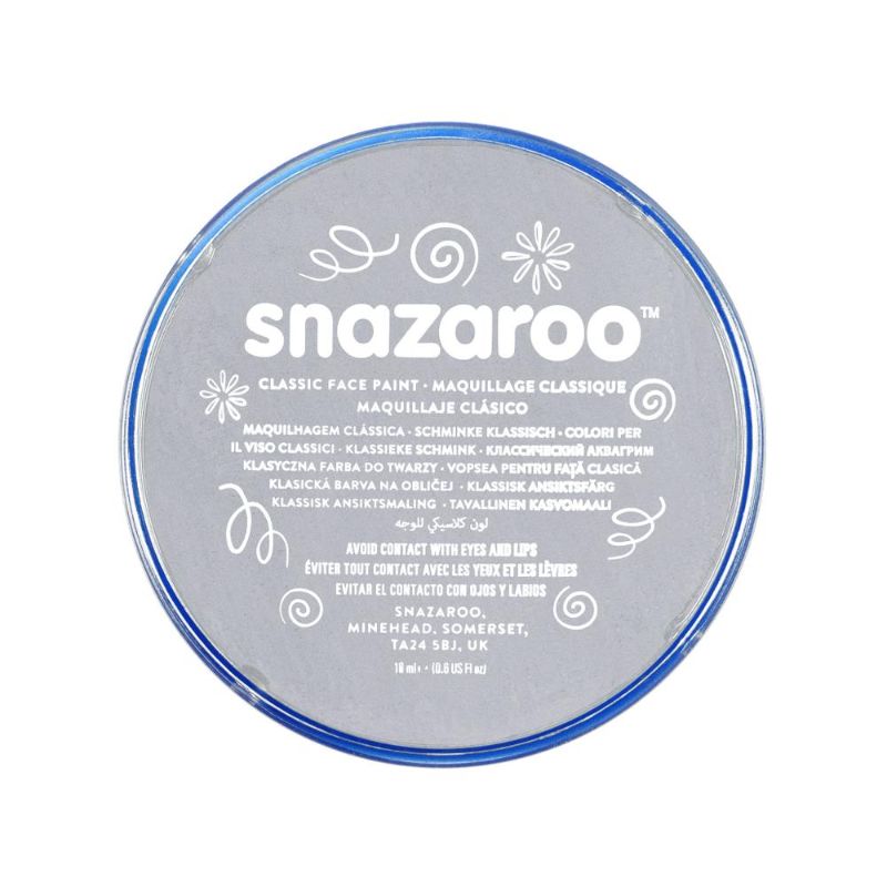 SNAZAROO FACE PAINT 18ML POT - LIGHT GREY