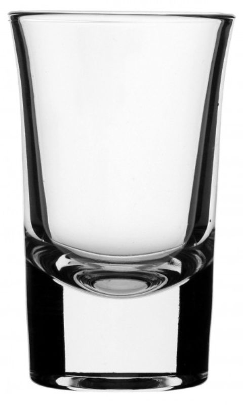 Set of 12 Pasabahce Boston 40ml shot glasses; elegant, durable glassware perfect for gatherings and celebrations.