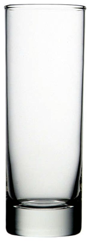 Set of 6 elegant 320ml glass tumblers for serving a variety of beverages, ideal for home and commercial use.