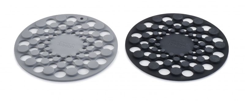 Joseph Joseph - Spot-On Set of 2 Silicone Trivets (Round) - Grey