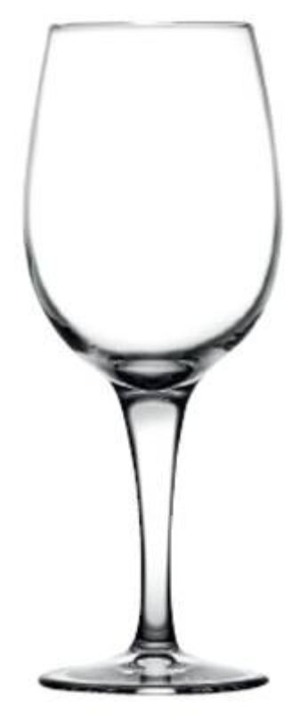 Set of 12 Pasabahce Moda 330ml toughened wine glasses, designed for durability and elegance, perfect for any occasion.