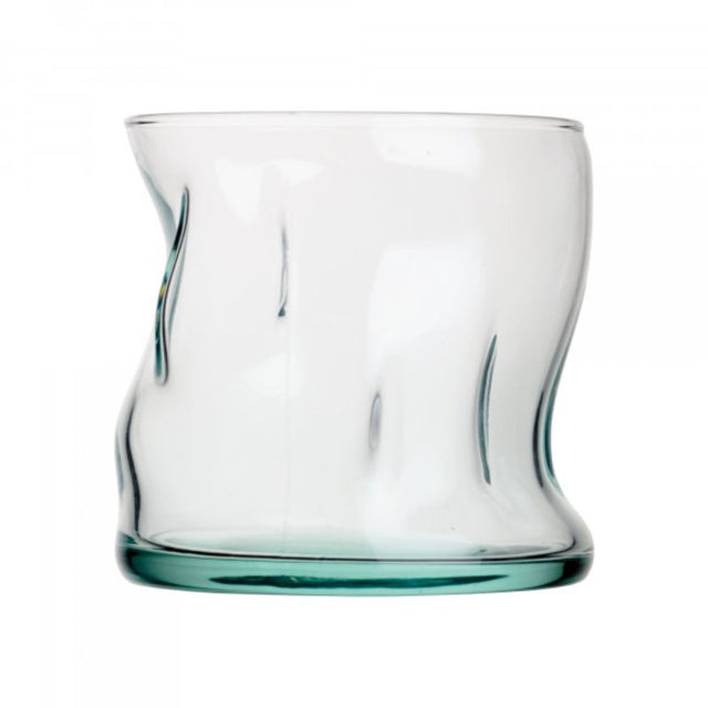 Set of 4 Pasabahce Aware 340ml tumblers made from recycled glass, featuring elegant Bosphorus Turquoise design.