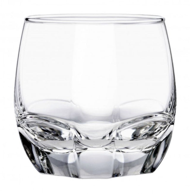 Set of 6 Ocean - Charisma DOF glasses, 340ml, featuring a crystal-like cut for elegant drink experiences.