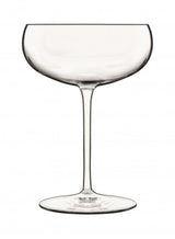 Set of 4 Luigi Bormioli Talismano 300ml martini glasses, crafted from lead-free crystal with ultra-fine rims for refined sipping.