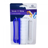 Homeliving Nailbrush Pack of 4, featuring durable bristles for effective cleaning of hands and surfaces.