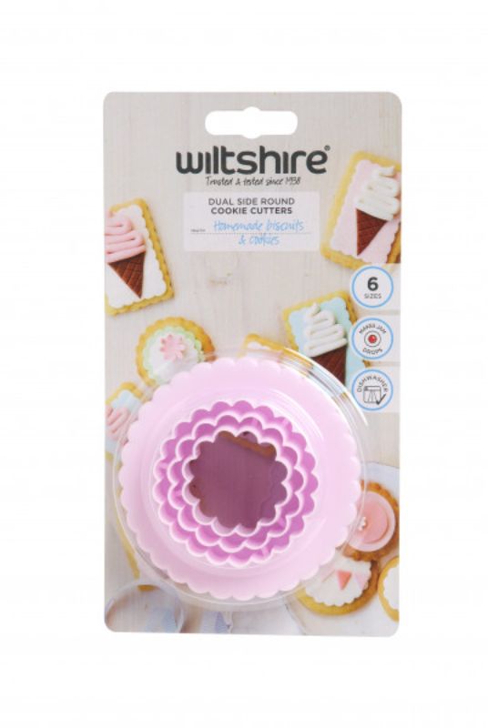 Wiltshire - Cookie Cutters Round 3Piece Pink