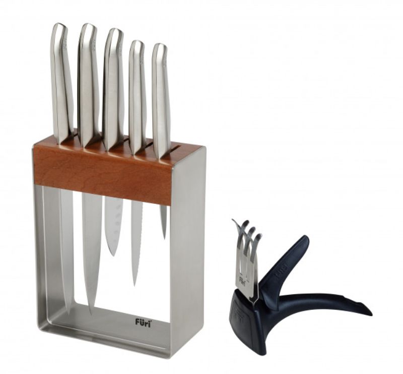 Furi - Pro Stainless Steel Knife Block Set 7 Piece