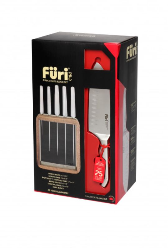 Furi - Pro Vault Knife Block Set 6 Piece