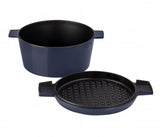 Stanley Rogers - Cast Iron French Oven Mid Blue 28cm