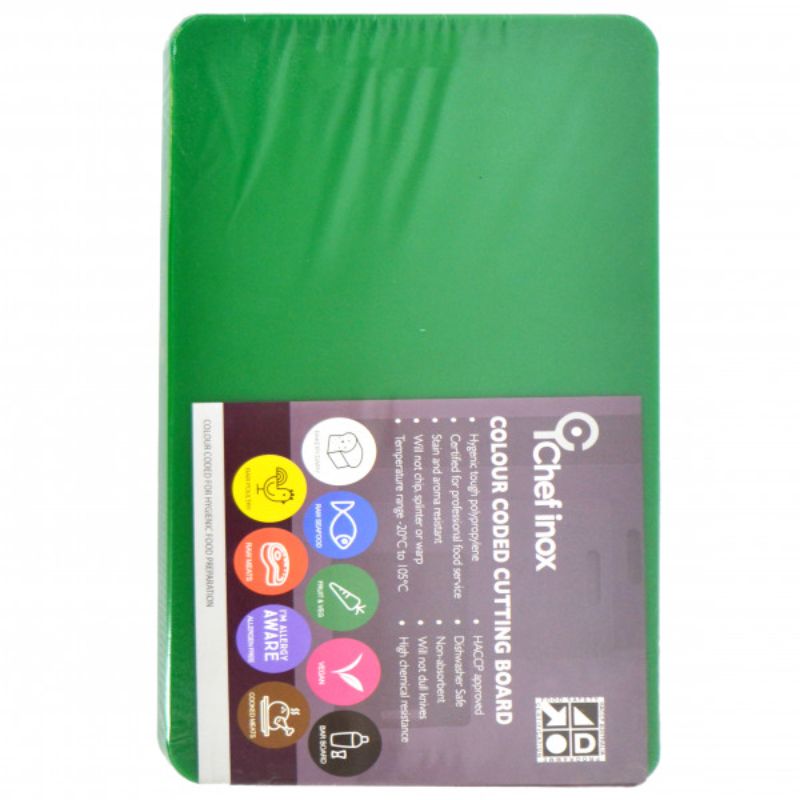 Chef Inox - Utility Cutting Board Polypropylene 380X510X12 Green