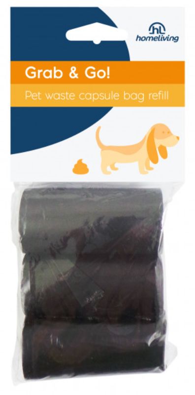 Set of 4 eco-friendly pet cleaning bag refills, durable and leak-proof for effective waste management.