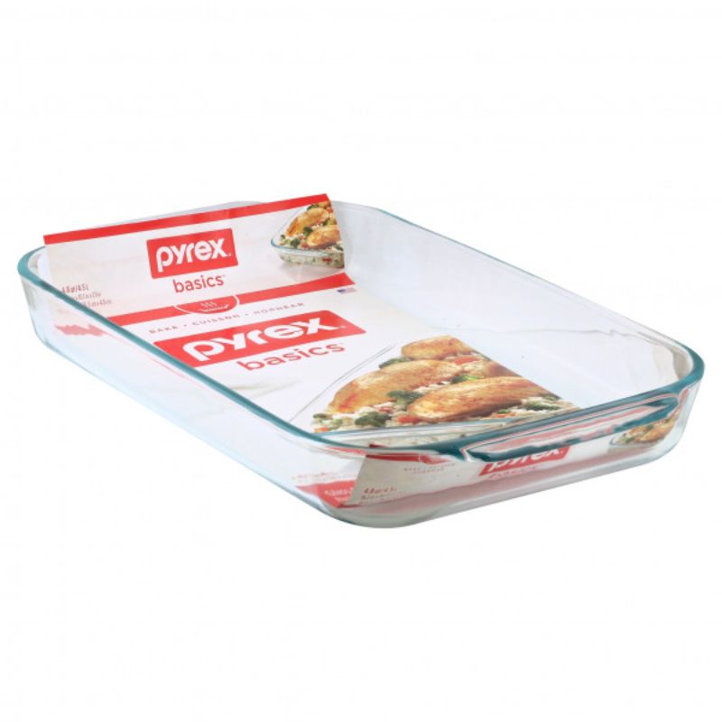 Pyrex - Basics™ Oblong Glass Baking Dish 4.5L - Set of 4