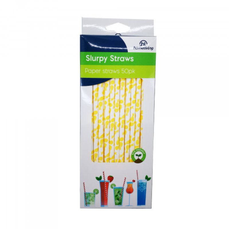 Homeliving - Paper Straws Pack 50 - Set of 4