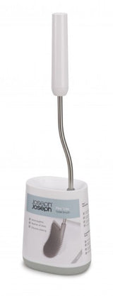 Joseph Joseph Flex Lite Toilet Brush in Grey with flexible head, anti-drip design, and hygienic, easy-clean bristles.