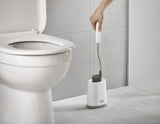 Joseph Joseph Flex Lite Toilet Brush in Grey with flexible head for efficient, hygienic cleaning and stylish holder.