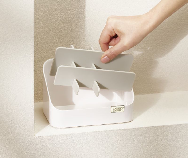 Joseph Joseph Viva Tiered Cosmetic Organiser in Shell, stylish and practical for efficient beauty storage.