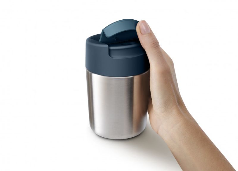 Joseph Joseph - Sipp Steel Travel mug - 340 ml (12 fl. oz) - Anthracite