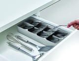 Joseph Joseph - DrawerStore Large Compact Cutlery Organiser - Grey