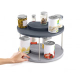 Joseph Joseph - CupboardStore 2-tier Rotating Organiser - Grey