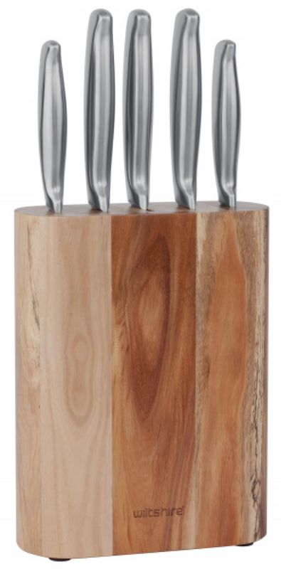 Wiltshire - Metropolitan Stainless Steel Block - 6Piece